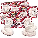 Candy Cane Peeps Marshmallow Chicks, Festive Holiday Peppermint Treats, Christmas Dessert Toppers or Stocking Stuffers, 5 Count Sleeves (Pack of 4)