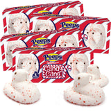Candy Cane Peeps Marshmallow Chicks, Festive Holiday Peppermint Treats, Christmas Dessert Toppers or Stocking Stuffers, 5 Count Sleeves (Pack of 4)
