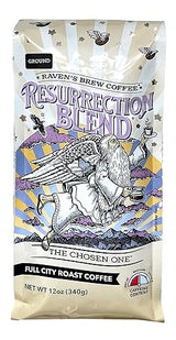 Raven's Brew Coffee Full Bodied Coffee Full City Roast Roast Ground - Resurrection Blend 12oz