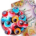 NY Spice Shop Gummy 3D Eyeballs Candy - 1 Pound Realistic Eyeballs Candy for Party Decorations - Gummy Eyeball Candies - Edible Creepy Eyeball Gummies