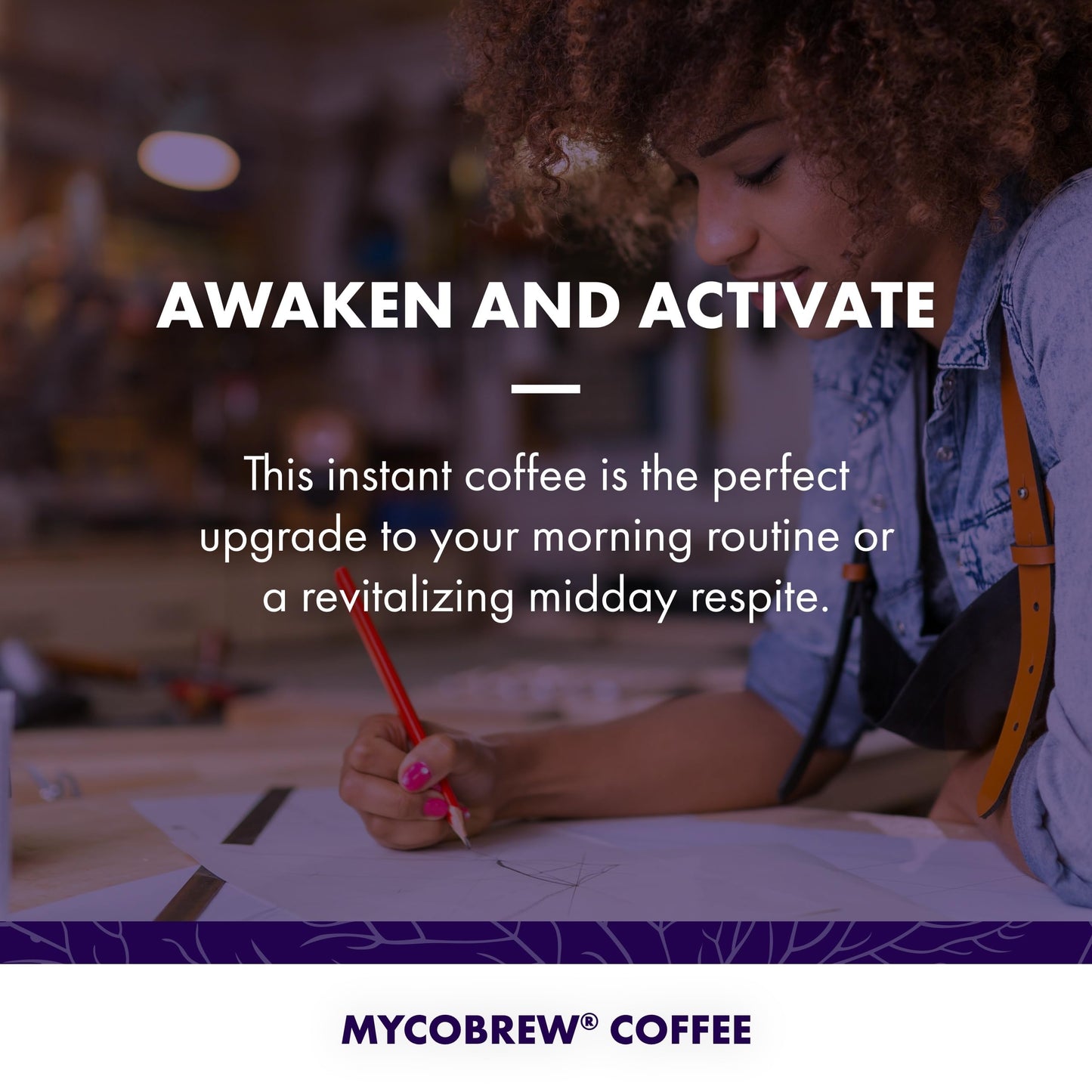 Host Defense MycoBrew Coffee - Instant Drink Mix - Includes Lion's Mushroom - Drink Mix with 100% Arabica Instant Coffee - Awaken and Activate, 10