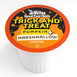 Java Factory Coffee Pods Pumpkin and Marshmallow Flavored Coffee Compatible with K Cup Brewers Including 2.0, Trick and Treat, 40 Count