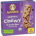 Annie's Organic Chewy Granola Bars, Chocolate Chip, 6 Bars, 5.34 oz