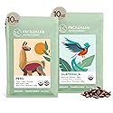 Pachamama Organic Coffee - Medium Roast Whole Bean Coffee Bundle - 2x10 oz bags - Peru + Guatemala - Farmer Owned & Regenerative