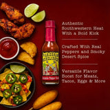 RetailSource Arizona Gunslinger Smokin' Red Jalapeño Pepper Sauce, 5 oz., 3 Bottles