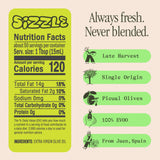 Graza Sizzle Extra Virgin Olive Oil Spray, Cooking Oil - High Polyphenol Peak Harvest EVOO Cooking Oil in a Spray Bottle - Single Origin Olive Oils from Spain - 5 Fl Oz