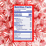 Peppermint Hard Candy 5 Pound Bulk Jumbo Peppermint Candy Balls, Approx 250 Individually Wrapped Mint Balls for Office Bowls, Christmas Candy Jars
