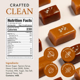 Béquet Assorted Caramels - Gourmet Individually Wrapped Candy Variety Pack - Celtic Sea Salt, Salt Chocolate, Classic Vanilla, Butterscotch, Green