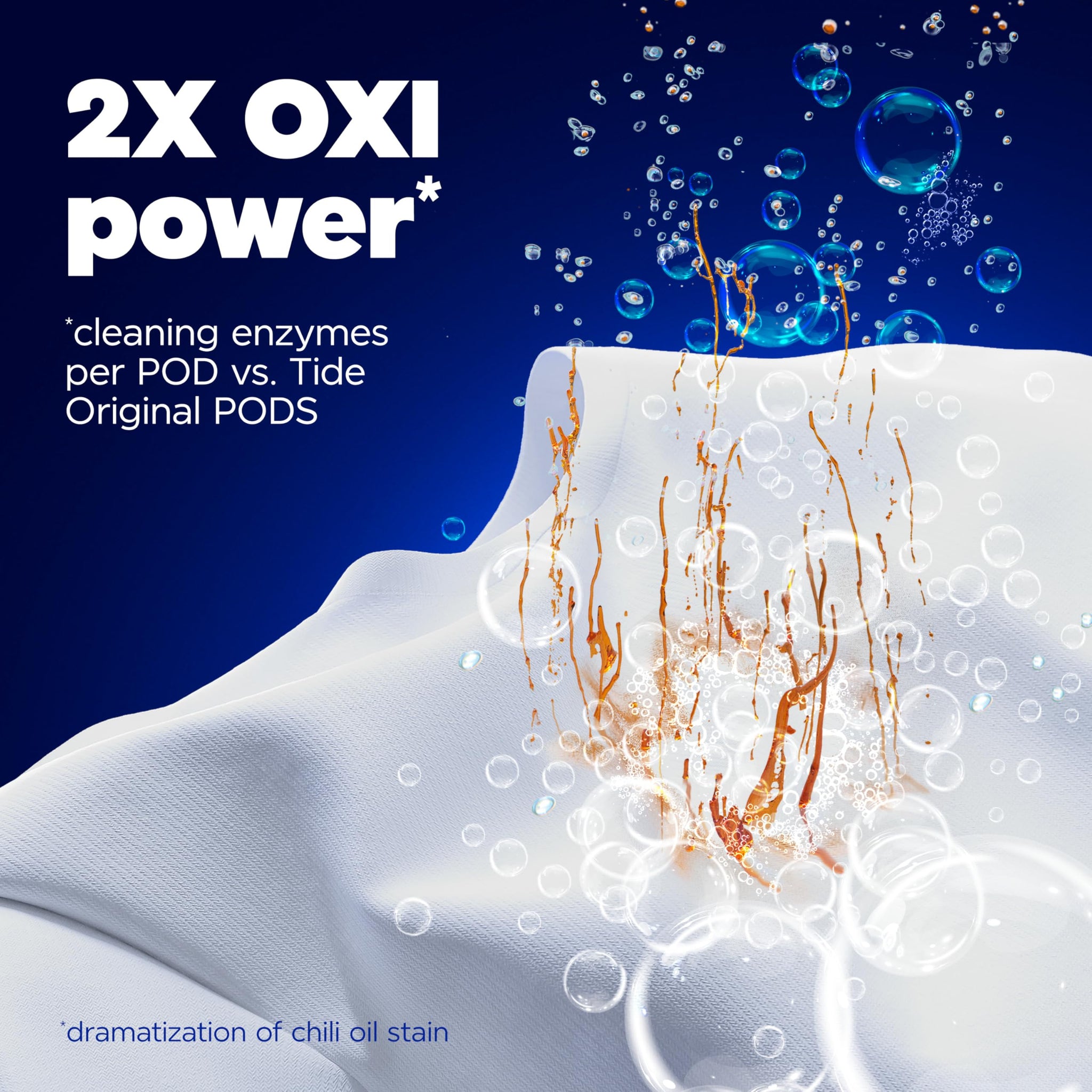 Tide Oxi Boost Power PODS Laundry Detergent Pacs, 45 Count, Set-In Stain Removal + Oxi Power, laundry soap detergent pacs