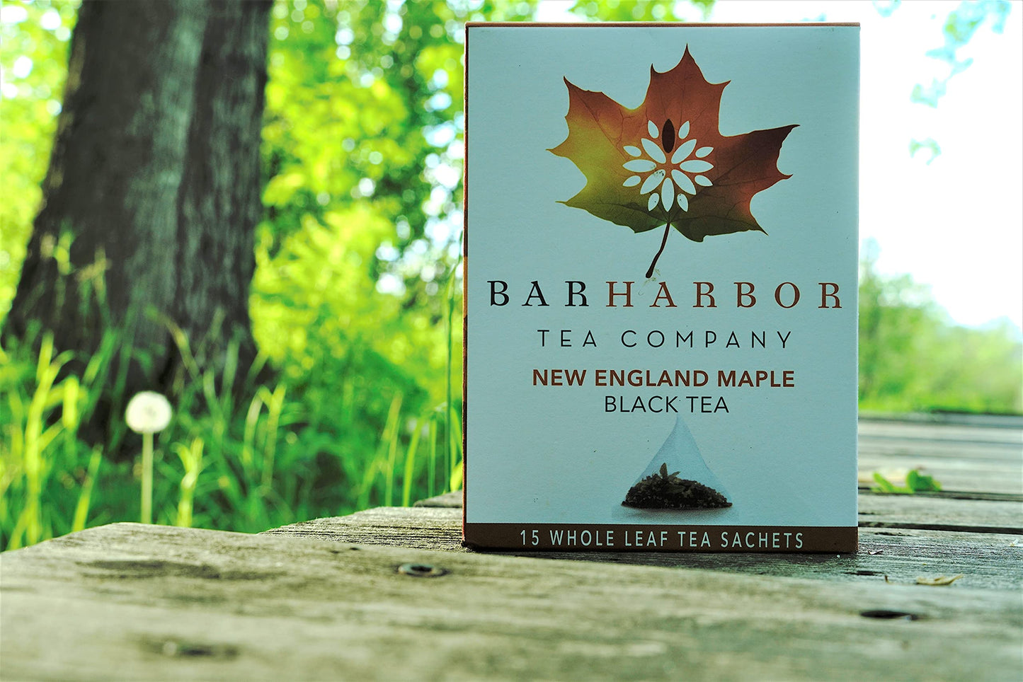 New England Maple Black Tea, Organic, 15 Count, All Natural Caffiene, Box of 15 Sachets