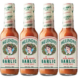 Melinda’s Garlic Habanero Hot Sauce - Gourmet Garlic Hot Sauce - Made with Habanero Peppers, Carrots, & Onion - Keto, Vegan, Gluten Free - 5oz, 4 Pack