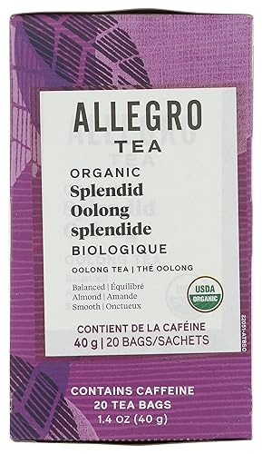 Allegro Tea, Organic Splendid Oolong Tea Bags, 20 ct