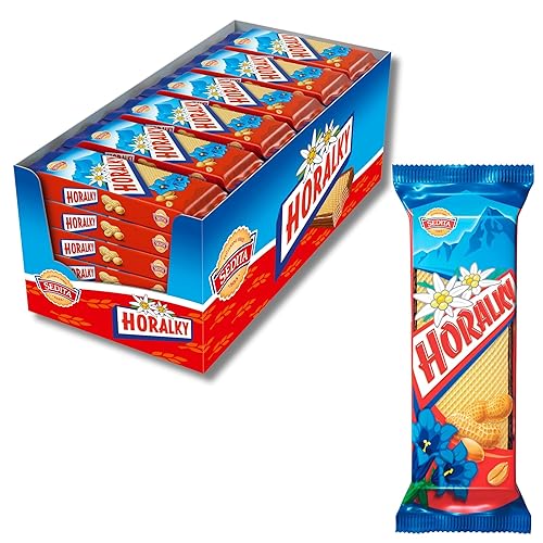 HORALKY - Czech & Slovak Peanut Butter Wafer Cookies, Slovak & Czech Candy, European Snacks, 36-pack