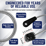 48" Flexible Tube Brush - Long Pipe Snake for Sink - AC Condensate Line Cleaning - Flexible Pipe Cleaner Brush for Hair, Food & Clog Removal - Cleaner