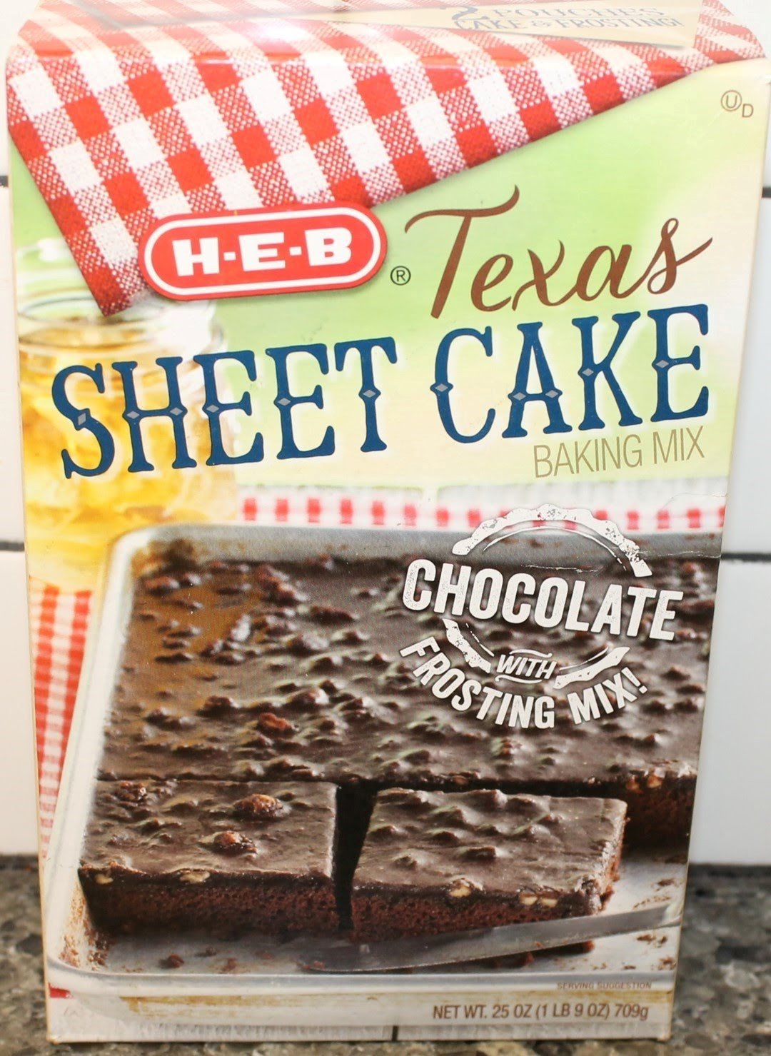 HEB Texas Chocolate Sheet Cake Baking Mix 25oz Box (Pack of 3)