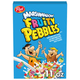 Marshmallow Fruity PEBBLES Breakfast Cereal for Kids, Gluten Free, Made with Sweetend Puffed Rice, 11 oz