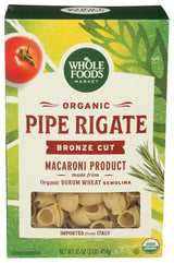 Whole Foods Market, Organic Pipe Rigate, 16 Ounce