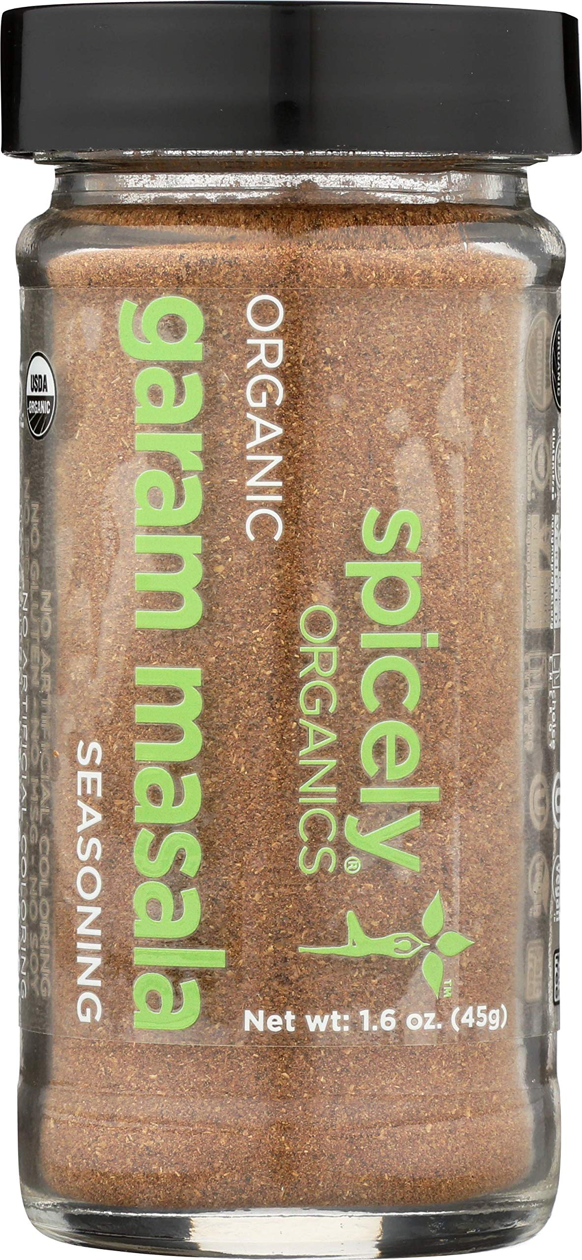 SPICELY Organic Jar Seasoning Garam Masala, 1.6 OZ