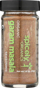 SPICELY Organic Jar Seasoning Garam Masala, 1.6 OZ