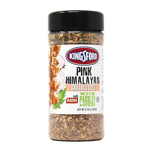 Kingsford Himalayan Grilling Salt with Parsley & Spices, 5.75 oz - Pink Salt Blend for Grilling, Roasting & Everyday Cooking