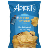 Amazon Brand, Aplenty Kettle Cooked Potato Chips, Sea Salt And Vinegar, 8 Oz