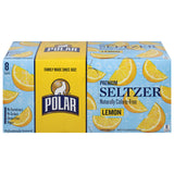 Polar, Lemon Seltzer Cans, 8 Pack