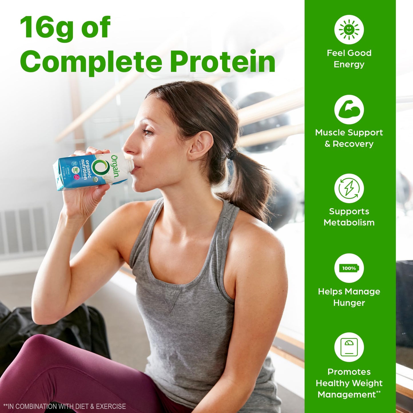 Orgain Organic Nutritional Vegan Protein Shake, Vanilla Bean - 16g Plant Based Protein, Meal Replacement, 21 Vitamins & Minerals, Fruits & Vegetables