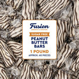 Sugar Free Peanut Butter Bars - 1 Pound Individually Wrapped - Bulk Sugar-Free Crunchy & Cripsy Peanut Butter Candy, Gluten Free, Kosher, Vegan