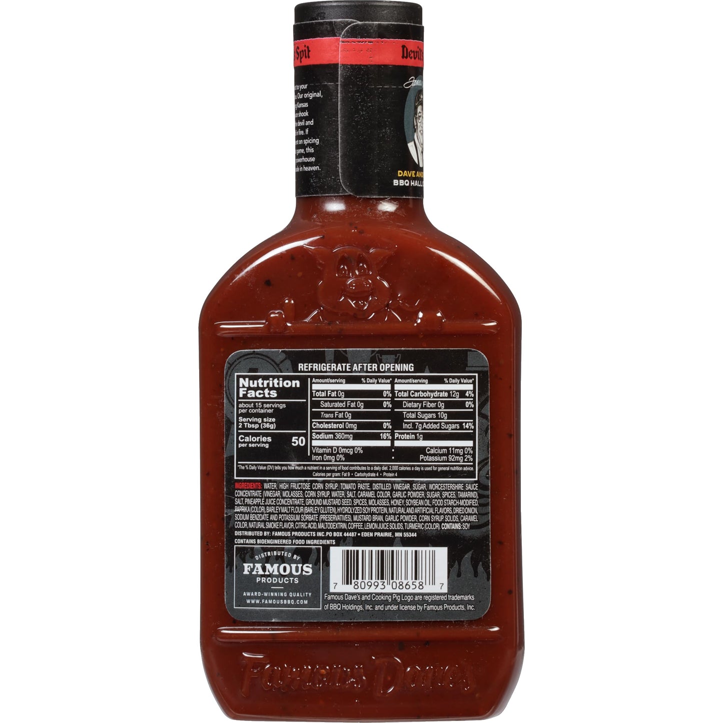 Famous Dave's BBQ Variety Pack With Devil's Spit, Sweet & Zesty and Rich & Sassy, Grill, Smoke, Bake, 20 Ounce 3-Pack