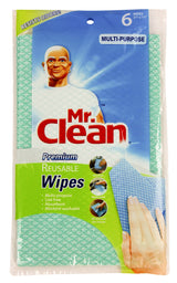 Mr. Clean 243028 Premium Reusable Wipes, 6 Count