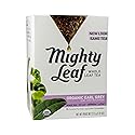 Mighty Leaf Whole Leaf, Tea Organic Earl Grey, 15 Tea Bags Individual Pyramid-Style Tea Sachets of Organic Caffeinated Black Tea with Organic