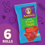 Annie's Organic Fruit Tape, Swirly Strawberry, Non-GMO and Organic Fruit Flavored Snacks, 6 Rolls, 4.5 oz