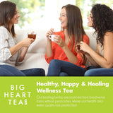 Big Heart Tea Co. Tea Bags - Chamomile Mint - Certified Organic, Calming Herbal Decaf Tea in Zero Plastic Sachets with Small Batch Ground Herbs