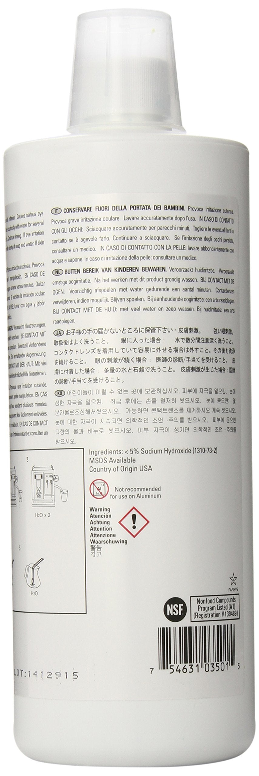 Puro Liquid Dairy Cleaner, 33.6 Ounce