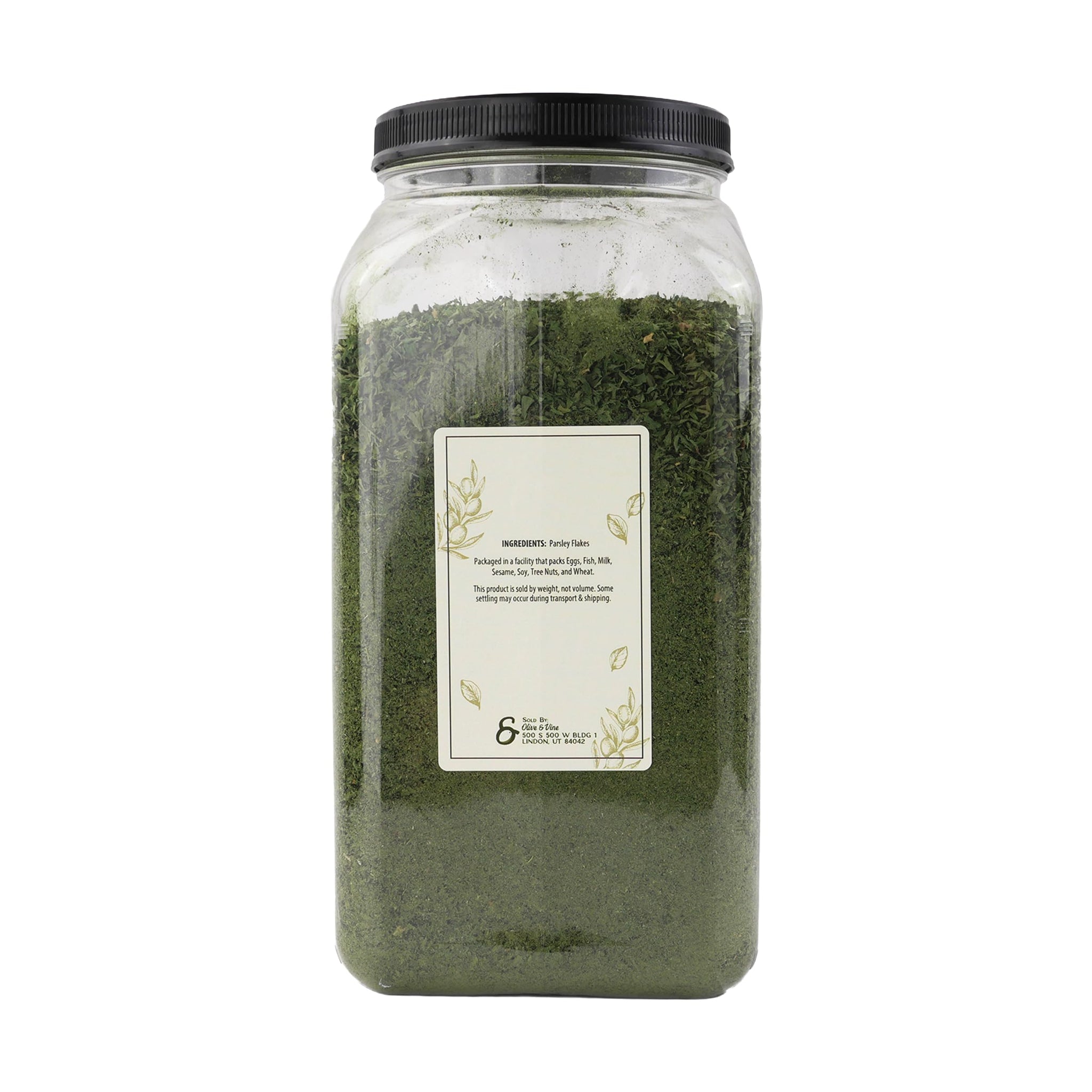Olive & Vine Parsley Flakes, Fresh Herbal Flavor, Seasoning for Soups, Salads, Pasta, Rich Tradition, Authentic Taste, For Global Recipes (12.8 Ounce)