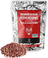 Soeos Sichuan Peppercorns, 4 Ounce(113g), Authentic Szechuan Red Peppercorn, Numbing and Tingle Effect, Less Seeds, Strong Flavor, Essential for Mapo