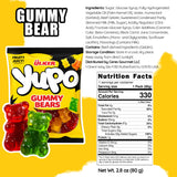 Ceres Gourmet Gummy Bears Bulk Candy 24 Pack (2.82 oz Each), Assorted Fruit Flavored Gummi Teddy Bear Soft Candies, Individually Wrapped Snack Packs