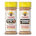 Holiday Combo Pack of 2 Herb, Spice and Seasoning Gift Set - Pumpkin Spice, & Gingerbread Cookie - Premium All Natural & Healthy Spice Blend - Low