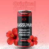 Kassumay Original Sparkling Hibiscus Drink - Premium Plant-Based Wellness Beverage | Immunity Boosting | Antioxidant-Rich | Low Sugar | No Added