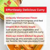 Red Boat Fish Sauce Vietnamese Lemongrass Curry | Deliciously complex flavors ready in 20 min | Simple ingredients, nothing artificial | 12 oz