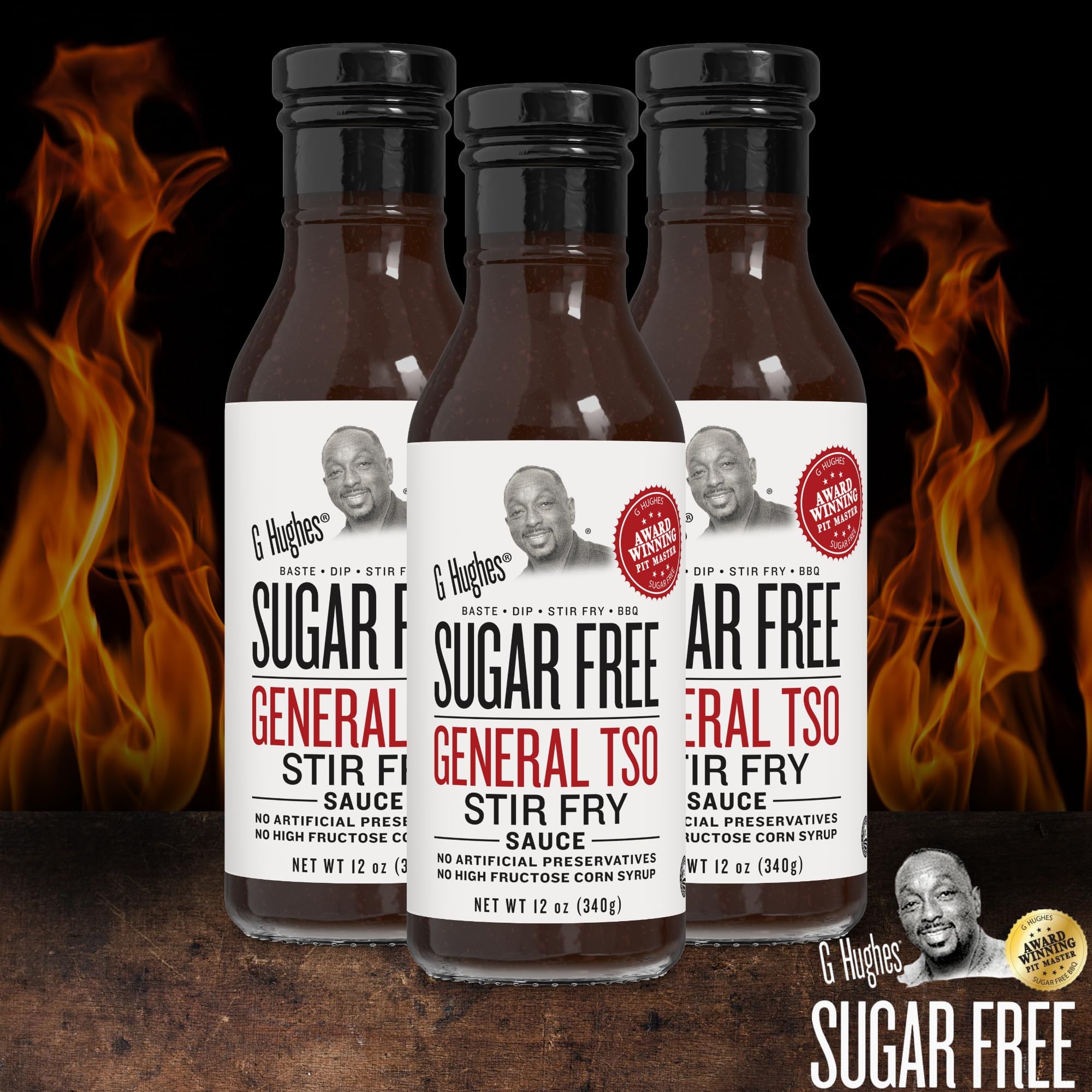 G Hughes Sugar Free, General Tso Sauce - 12 Oz (1-Pack)
