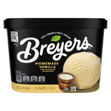 Breyers Classics Ice Cream For a Delicious Frozen Treat Homemade Vanilla Made with 100% Grade A Milk & Cream, Sustainably-Farmed Vanilla 48 oz
