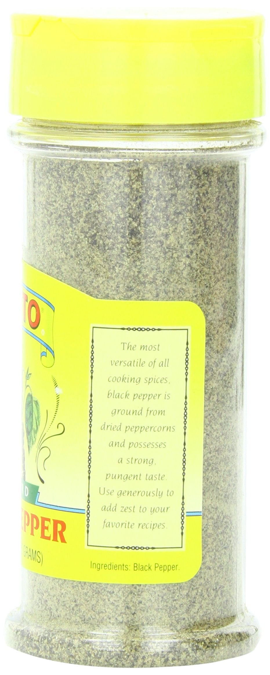 Cento Ground Black Pepper, 3 Ounce Bottles (Pack of 12)