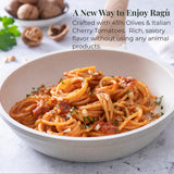 Polli Plant Based Ragù with Olives and Italian Cherry Tomatoes - Mild Mediterranean Pasta Sauce, Made in Italy, Gluten Free, 2 x 3.2 oz Jars (6.4 oz