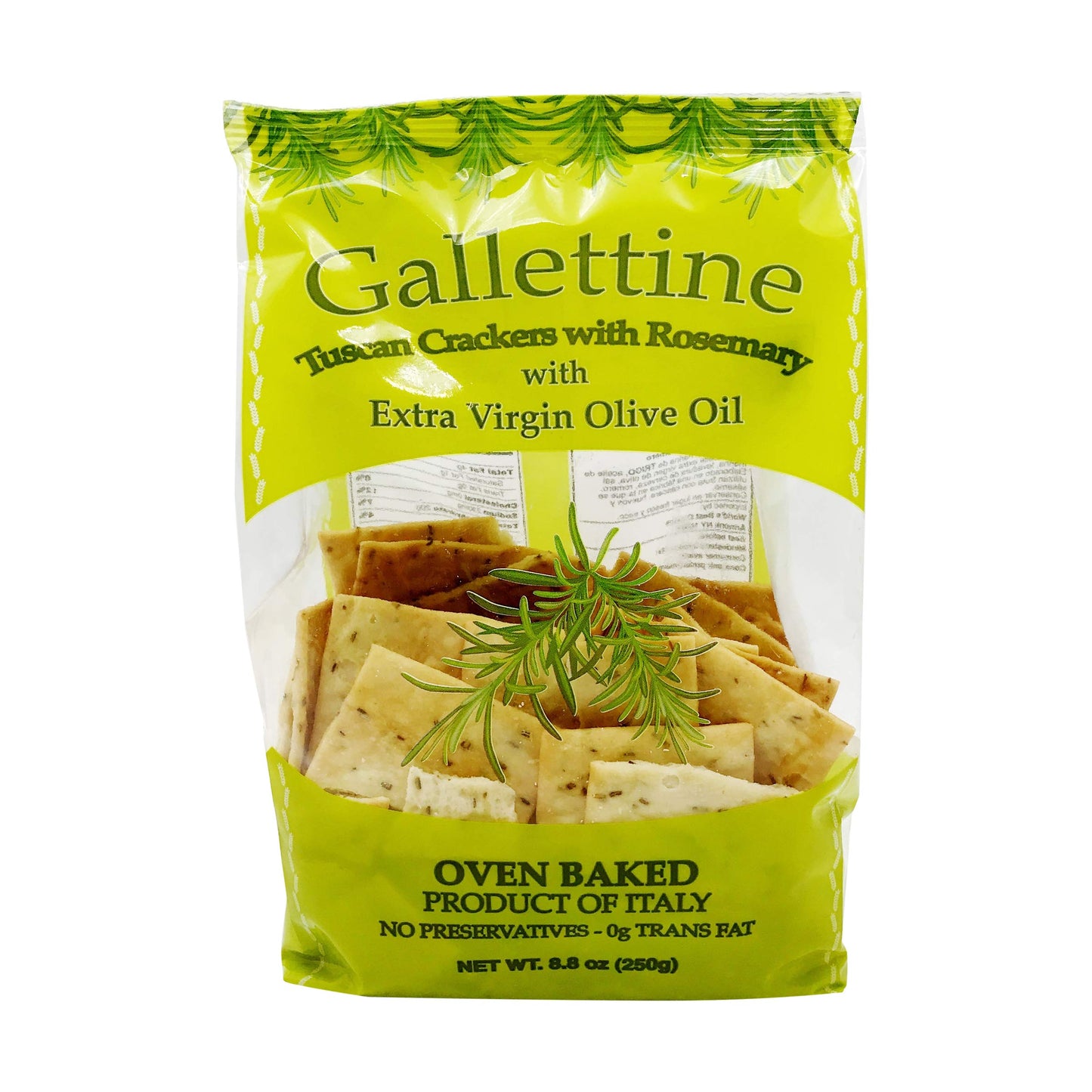 Sir Richards Rosemary Gallettine Crackers, 8.8 Oz