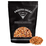 Presto Sales Pecan Large Pieces 16 oz | Raw, Unsalted, Natural | Non-GMO, Keto/Paleo, Vegan | Resealable 1 lb Bag