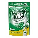 Tic Tac Bulk Freshmints Refill Bag, On-the-Go Pocket-Sized Breath Mints, Includes Empty Refillable Pack, 17.2 oz