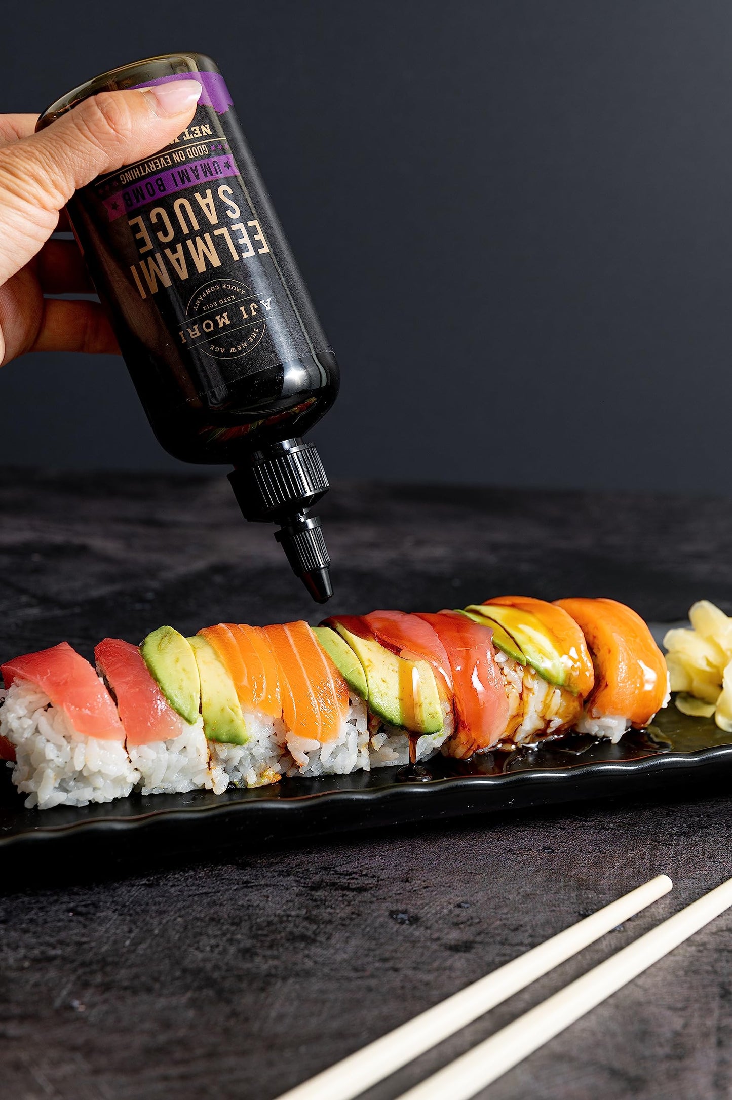 Aji Mori Eel Mami Umami Bomb - Eel Sauce w/ Authentic Japanese Flavor Soy Sauce - Elevate any Dish Like Unagi, Fish, Barbecue, Sushi, Chicken & more