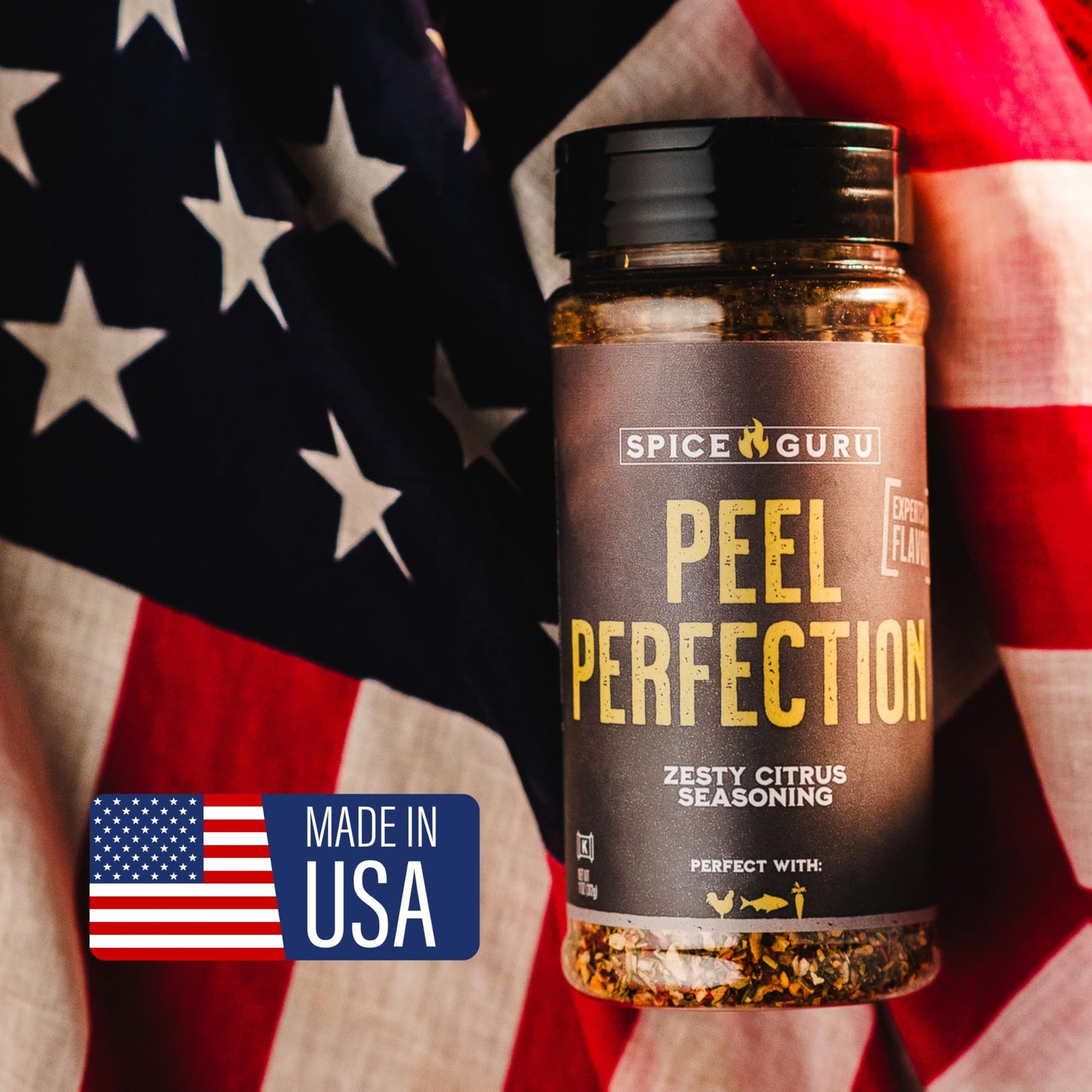 Spice Guru Peel Perfection BBQ Rub - Gifts for Men Who Cook, Gifts for Dad, Men Gifts, Dad Birthday Gift - Spices and Seasonings Sets - Steak