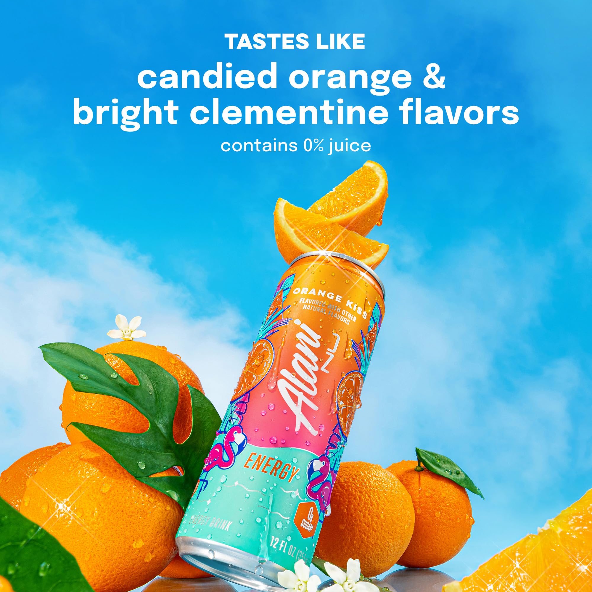 Alani Nu Orange Kiss Sugar Free Energy Drink (Pack of 12)